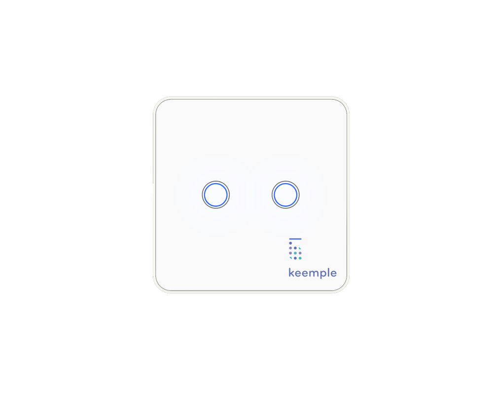 Inteligentny włącznik światła podwójny Keemple Z-Wave