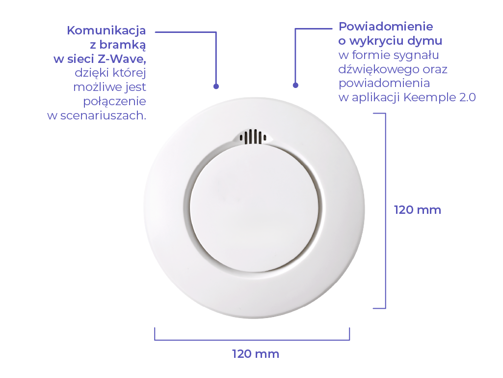 smart czujnik dymu Keemple