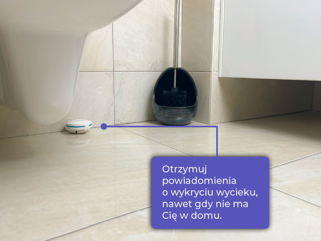 Pralka w łazience, miejsce gdzie w domu może nastąpić zalanie wodą.